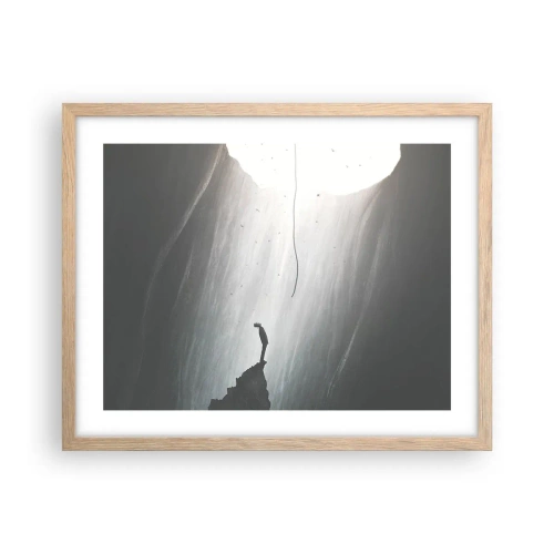 Affiche dans un chêne clair - Poster - Il y a toujours une issue - 50x40 cm