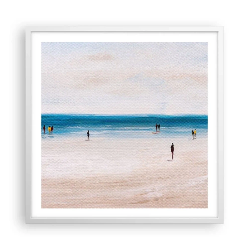 Affiche dans un cadre blanc - Poster - Un besoin naturel - 60x60 cm