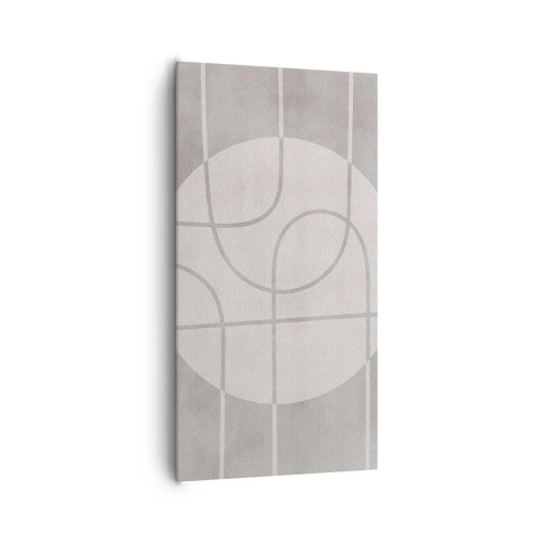 Impression sur toile - Image sur toile - Circulaire et tout droit - 65x120 cm