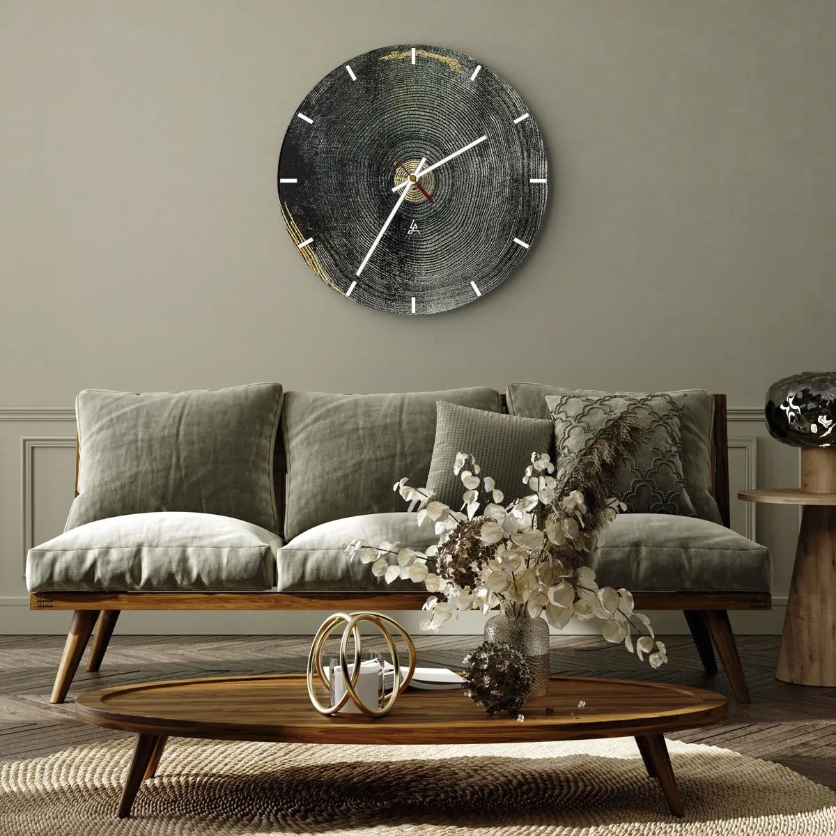 Horloge murale - Pendule murale - Changement et persistance - 30x30 cm