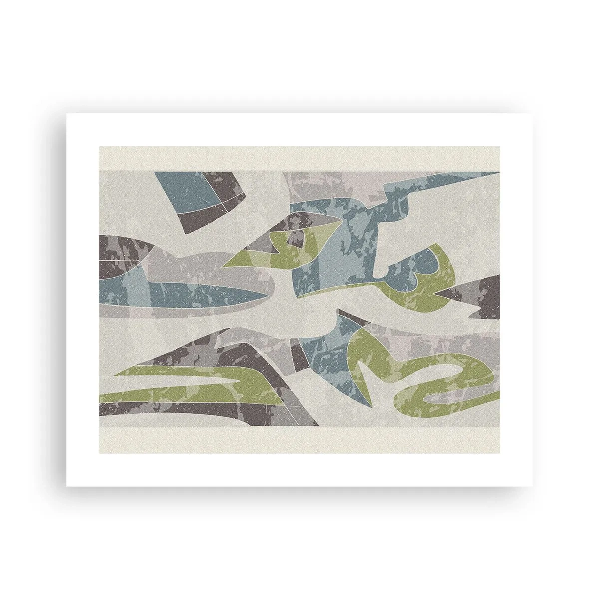 Affiche - Poster - Composition derrière la vitre - 50x40 cm