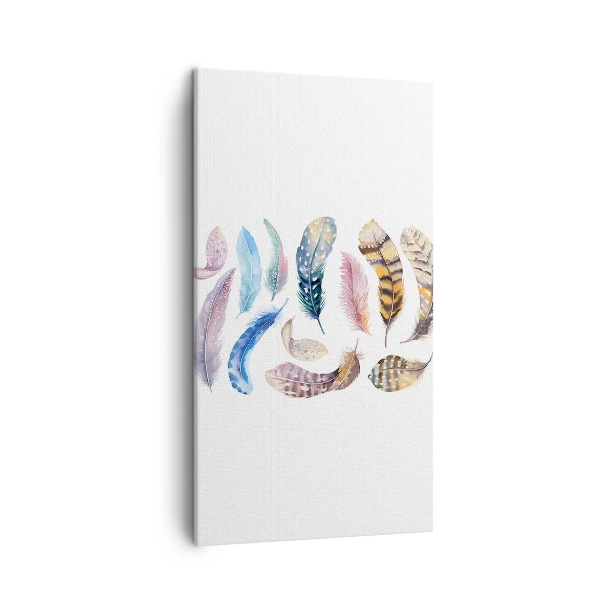 Impression sur toile - Image sur toile - Léger, bariolé et multicolore - 45x80 cm