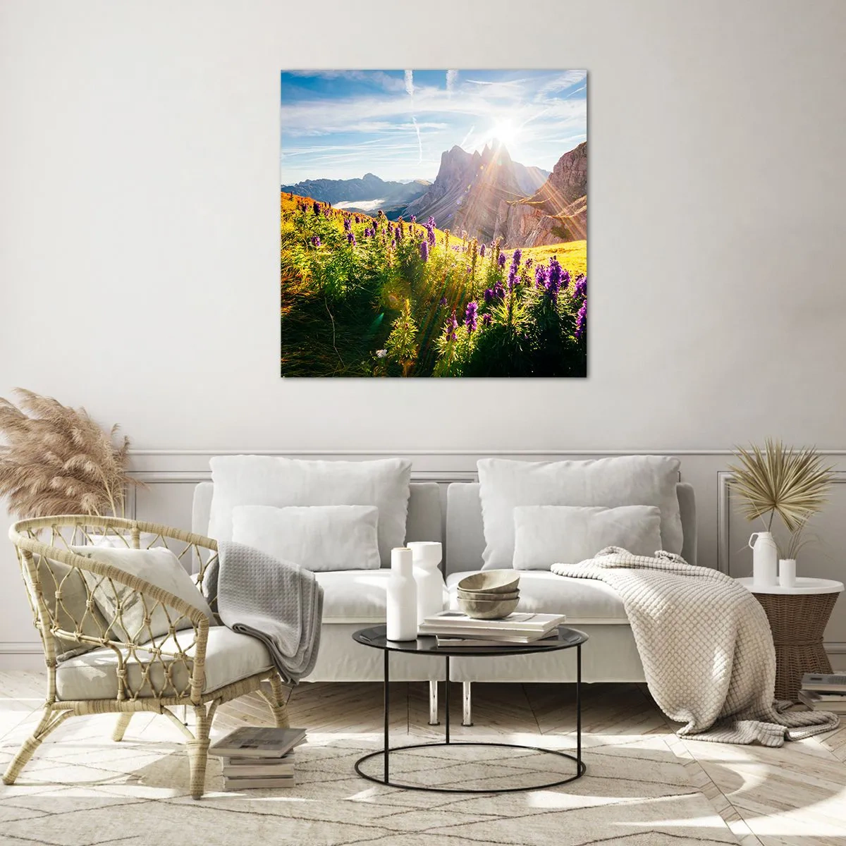 Impression sur verre - Image sur verre - La vie secrète des herbes - 70x70 cm