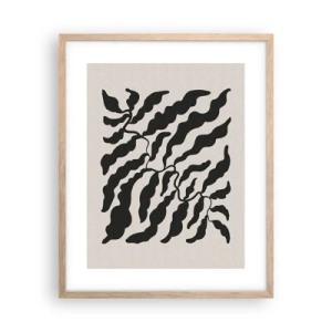 Affiche dans un chêne clair - Poster - La nature du carré - 40x50 cm