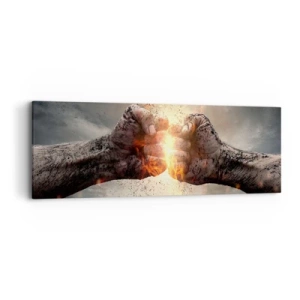 Impression sur toile - Image sur toile - Lève-toi pour le combat - 90x30 cm