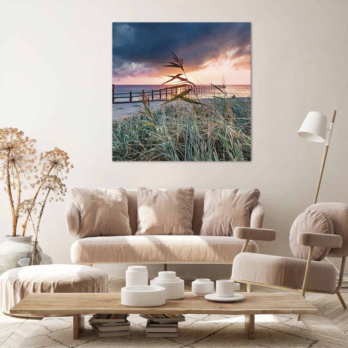 Impression sur toile - Image sur toile - Ça ne passe pas avec le vent - 60x60 cm