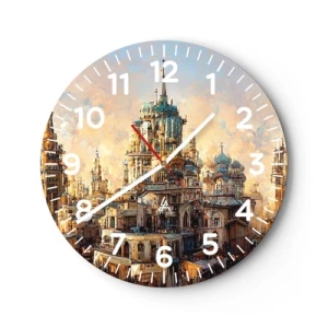 Horloge murale - Pendule murale - Ville des villes - 30x30 cm