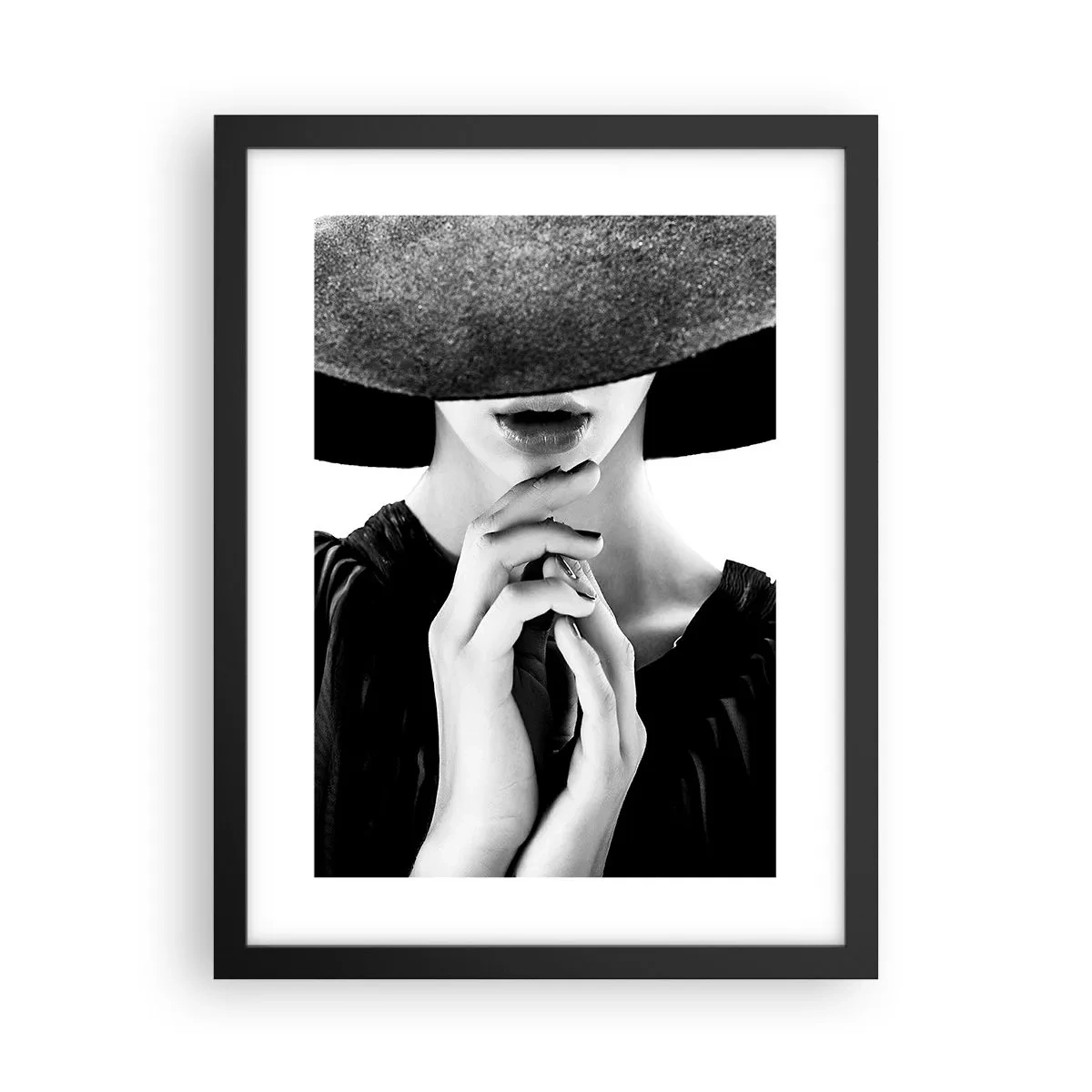 Affiche dans un cadre noir - Poster - Beauté cachée - 30x40 cm