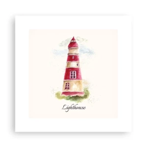 Affiche - Poster - Il y a toujours beau temps autour - 30x30 cm