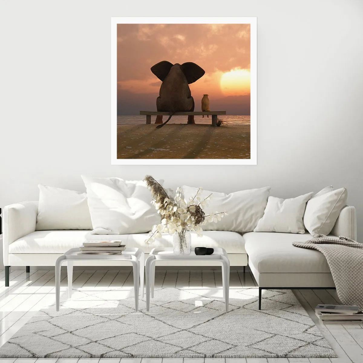 Affiche - Poster - C'est bon de garder le silence ensemble - 30x30 cm