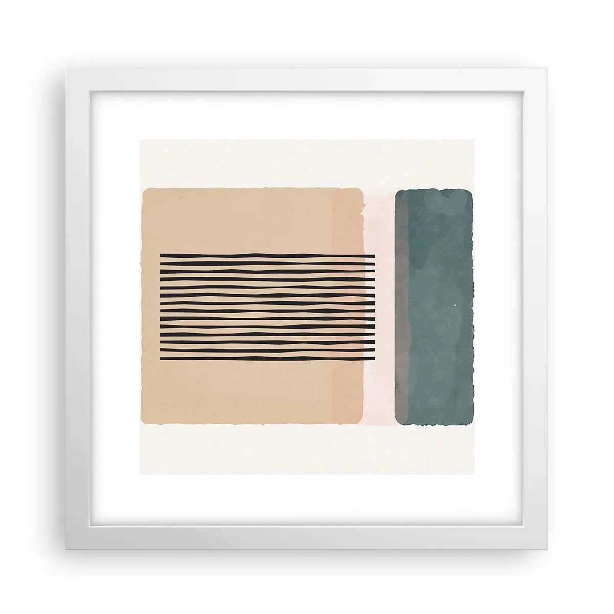 Affiche dans un cadre blanc - Poster - Tout est en ordre - 30x30 cm