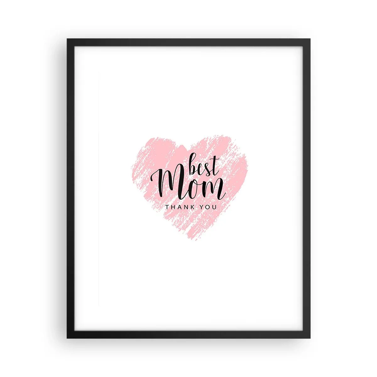 Affiche dans un cadre noir - Poster - Toujours au bon moment - 40x50 cm