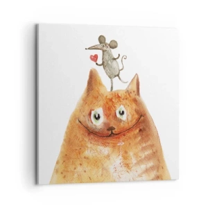 Impression sur toile - Image sur toile - Amour paradoxal - 60x60 cm