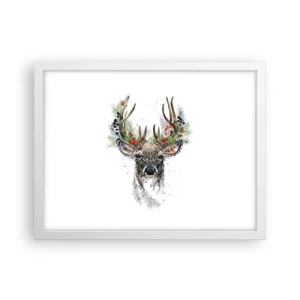 Affiche dans un cadre blanc - Poster - En robe de fête - 40x30 cm