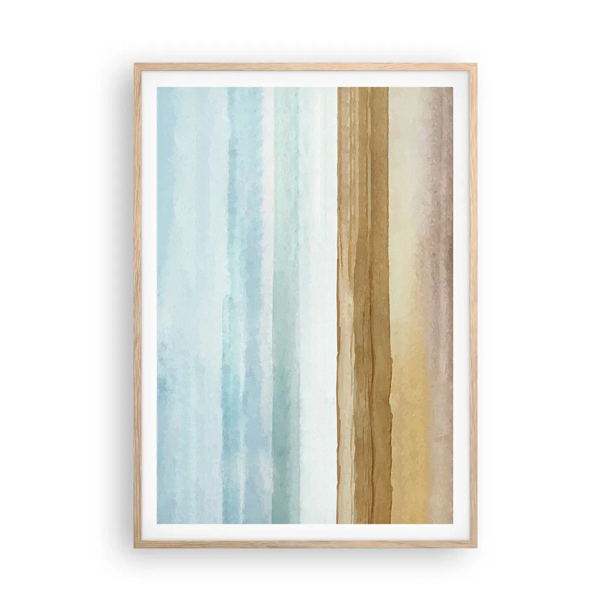 Affiche dans un chêne clair - Poster - Réconfort - 70x100 cm