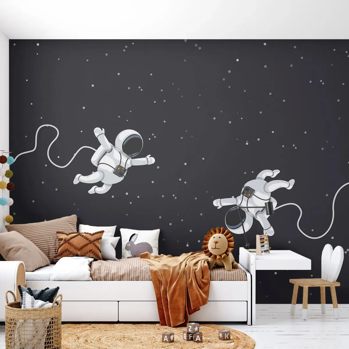Papier Peint Photo Premium Sand - Sortie cosmique - Abstraction, Astronaute, Cosmos - 350x256 cm
