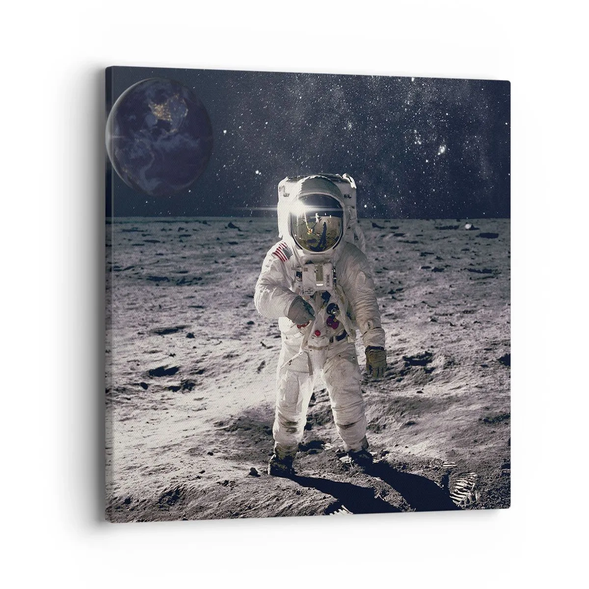 Impression sur toile - Image sur toile - Salutations de la lune - 40x40 cm
