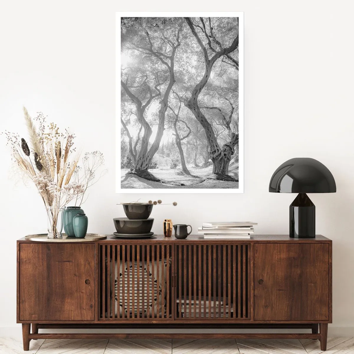 Affiche - Poster - Dans l'oliveraie - 30x40 cm