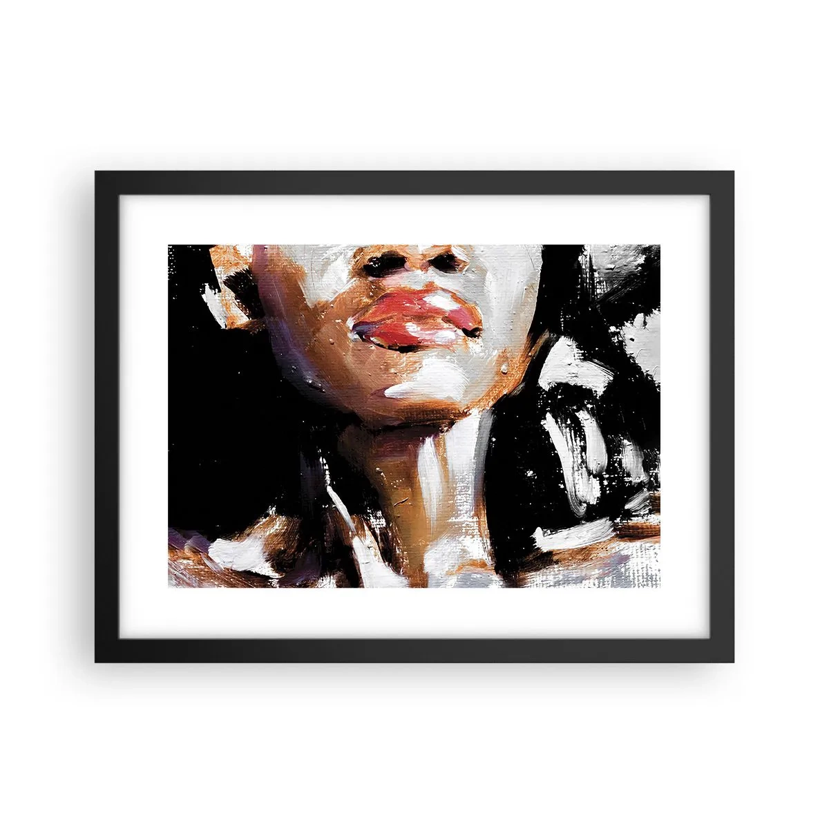 Affiche dans un cadre noir - Poster - Fierté sans préjugés - 40x30 cm