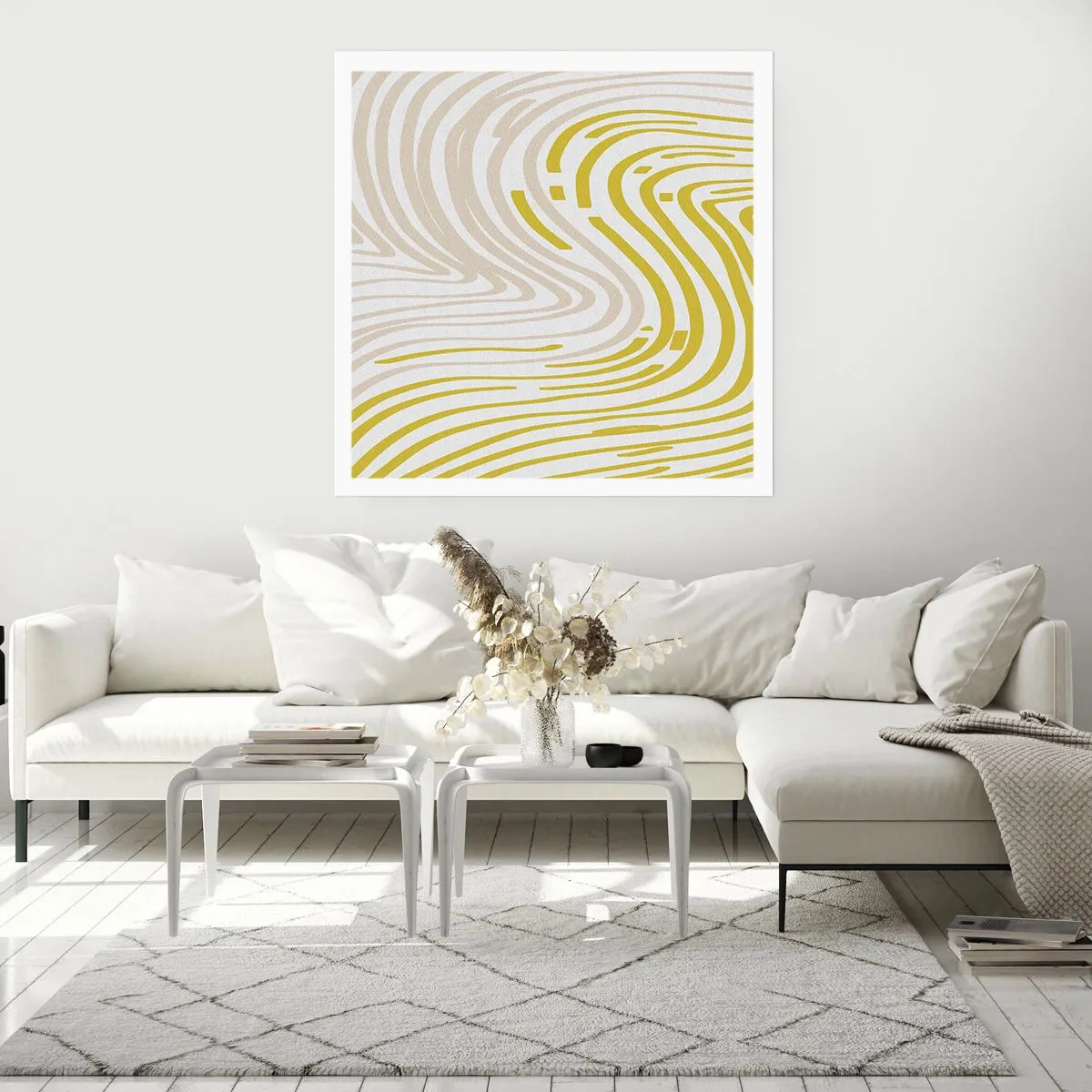 Affiche - Poster - Une composition au léger virage - 30x30 cm