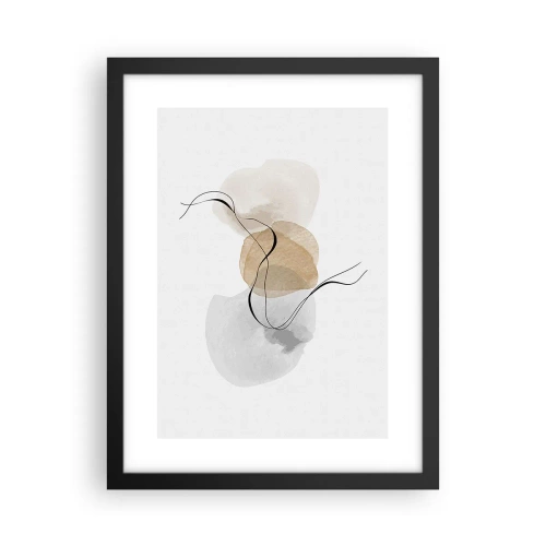 Affiche dans un cadre noir - Poster - Perles d'air - 30x40 cm