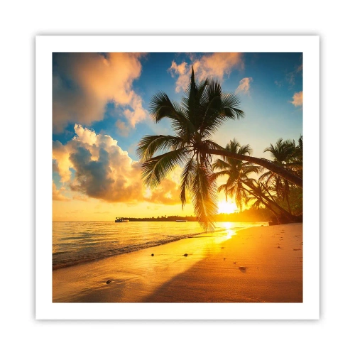 Affiche - Poster - Rêve caribéen - 60x60 cm