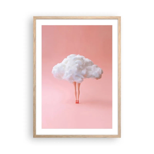 Affiche dans un chêne clair - Poster - Douce promesse - 50x70 cm