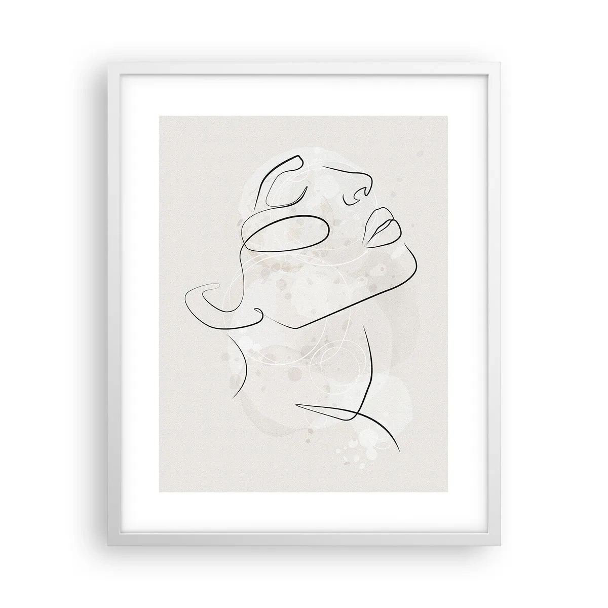 Affiche dans un cadre blanc - Poster - L'esquisse d'un rêve - 40x50 cm