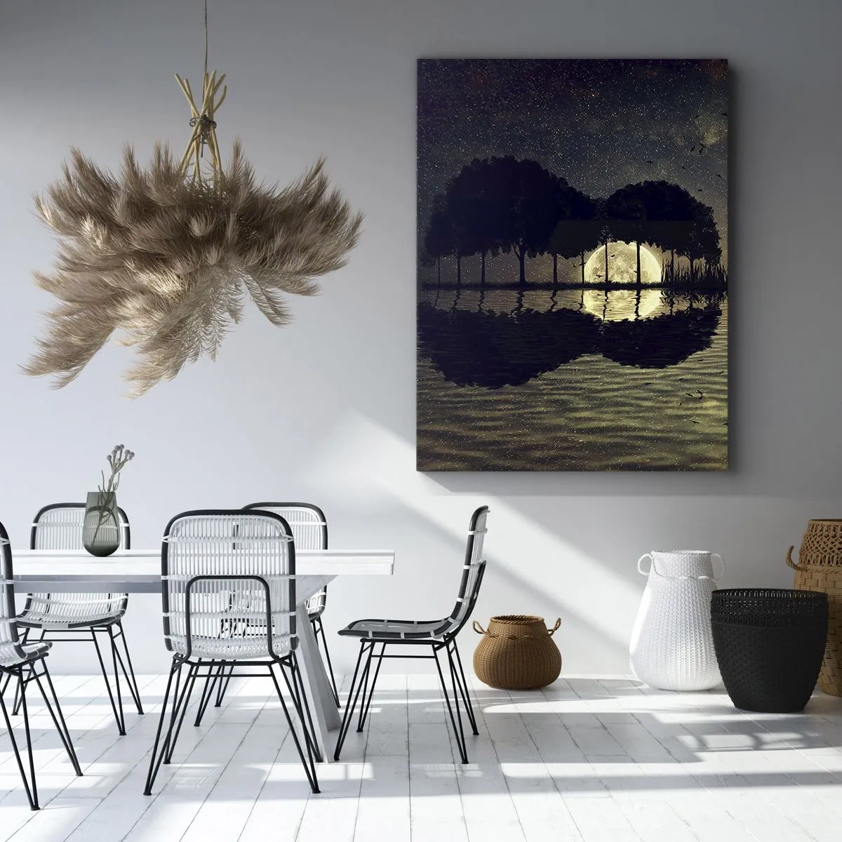 Impression sur toile - Image sur toile - Nuit au bout du monde - 65x120 cm