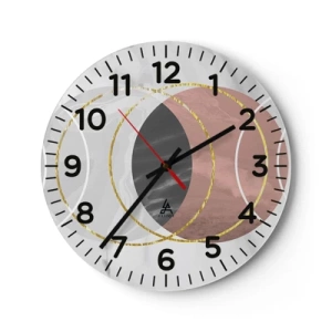 Horloge murale - Pendule murale - Musique des sphères - 30x30 cm
