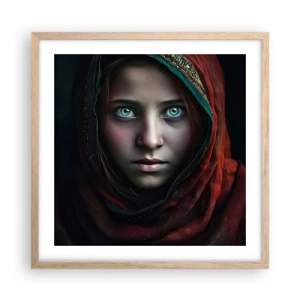 Affiche dans un chêne clair - Poster - Princesse orientale - 50x50 cm