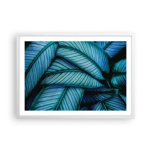 Affiche dans un cadre blanc - Poster - Lignes de vie - 70x50 cm