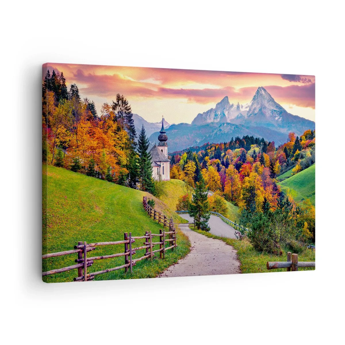 Impression sur toile - Image sur toile - Paysage comme peind - 70x50 cm