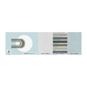 Échantillon de Papier Peint Premium Sand - Attraction irrésistible - Abstraction, Graphique, Morceau - 100x30 cm