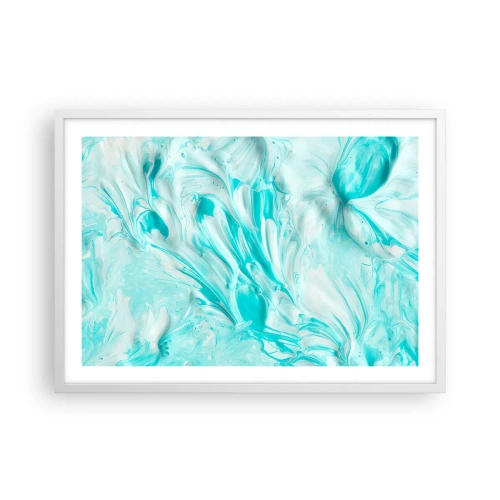 Affiche dans un cadre blanc - Poster - Ensemble pour toujours - 70x50 cm