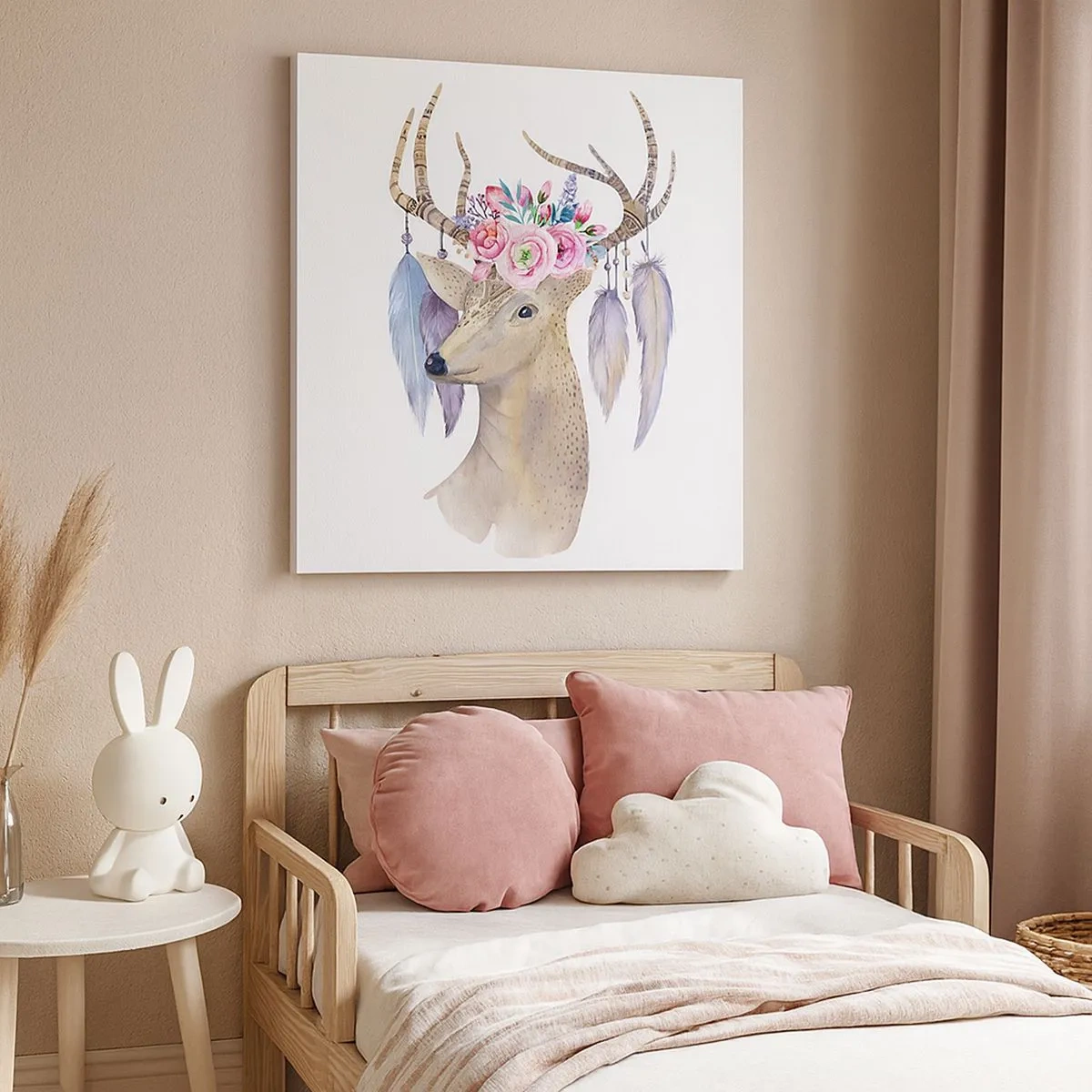 Impression sur toile - Image sur toile - Guide de l'âme - doux, innocent - 30x30 cm