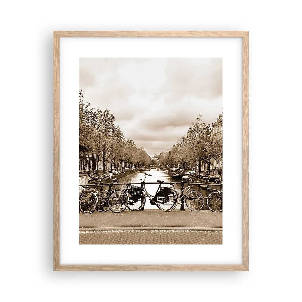 Affiche dans un chêne clair - Poster - Ambiance hollandaise - 40x50 cm