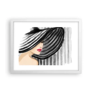 Affiche dans un cadre blanc - Poster - Où te chercher ? - 40x30 cm