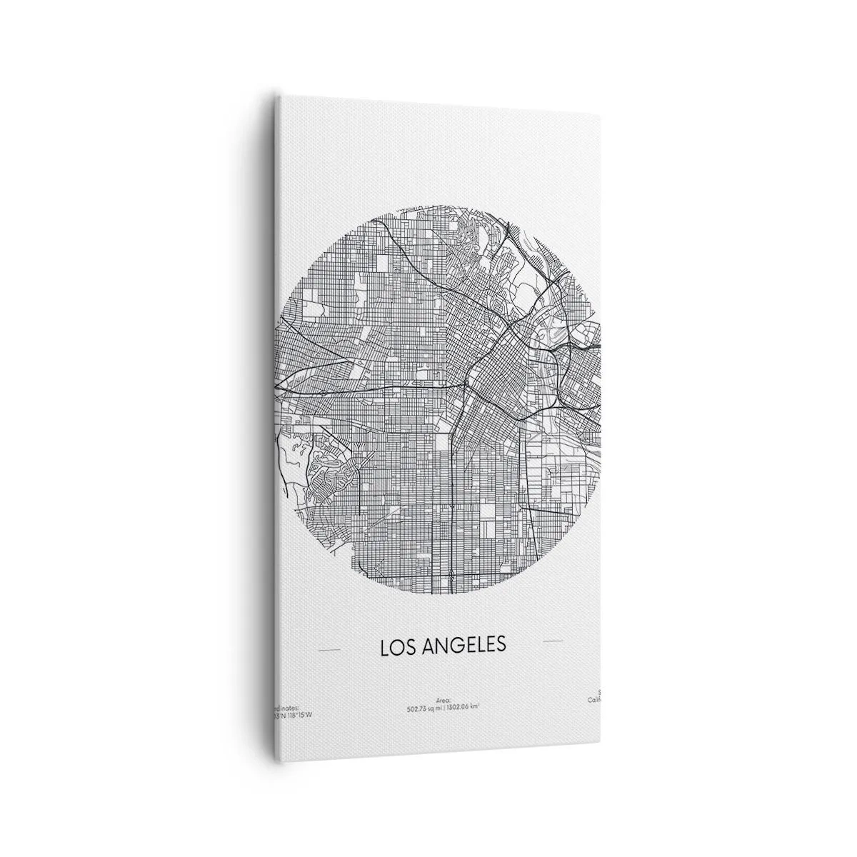 Impression sur toile - Image sur toile - Anatomie de Los Angeles - 55x100 cm