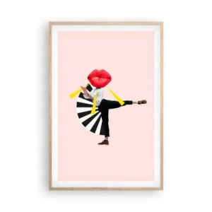 Affiche dans un chêne clair - Poster - Pop-art surréaliste - 61x91 cm