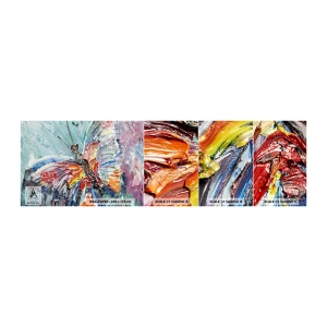 Échantillon De Papier Peint Standard Eco - Peint par nature - Abstraction, Papillon, Morceau - 100x30 cm