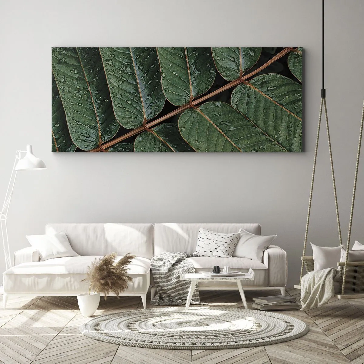 Impression sur toile - Image sur toile - Au rythme de la verdure - 100x40 cm