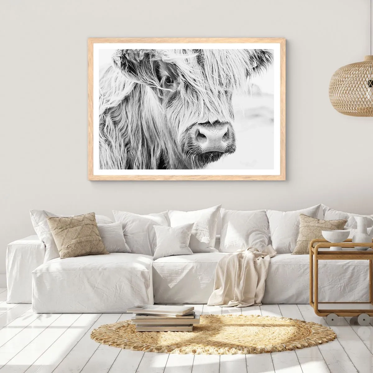 Affiche dans un chêne clair - Poster - Sauvagerie écossaise - 100x70 cm