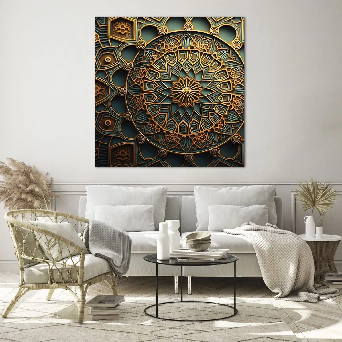 Impression sur verre - Image sur verre - Dans une ambiance arabe - 40x40 cm