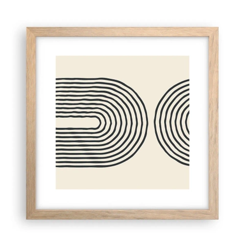 Affiche dans un chêne clair - Poster - Dans un instant... - 30x30 cm