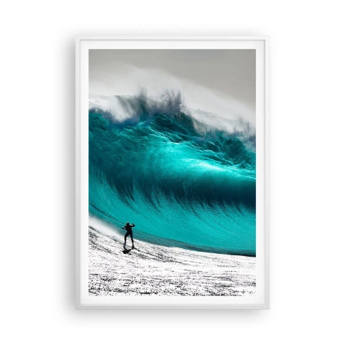 Affiche dans un cadre blanc - Poster - Challenge accepté - 70x100 cm