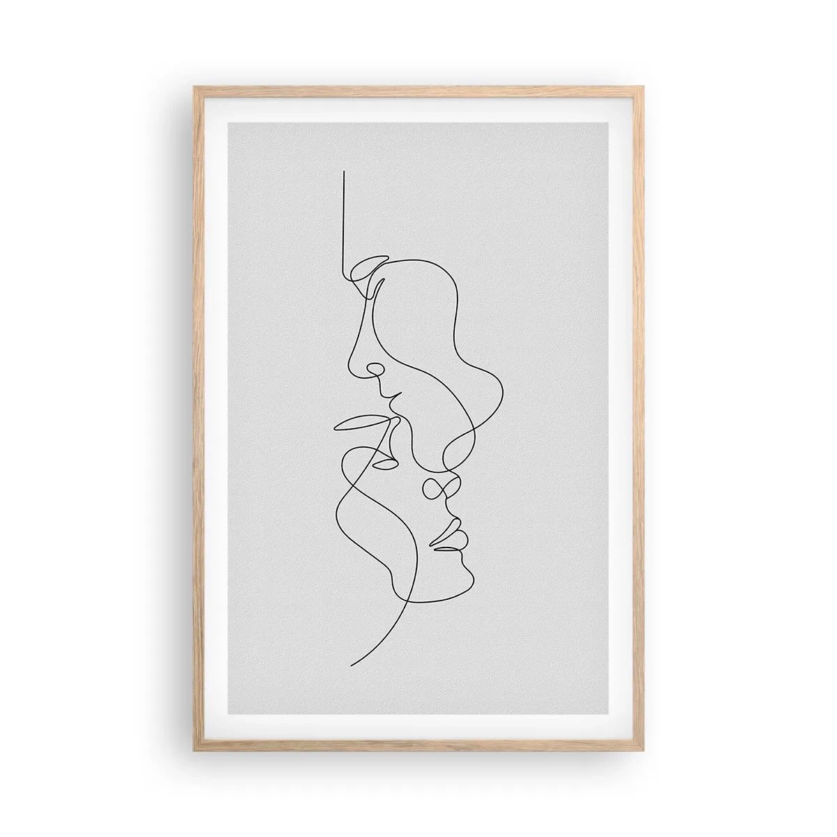 Affiche dans un chêne clair - Poster - Chaleur de désir renaissant - 61x91 cm