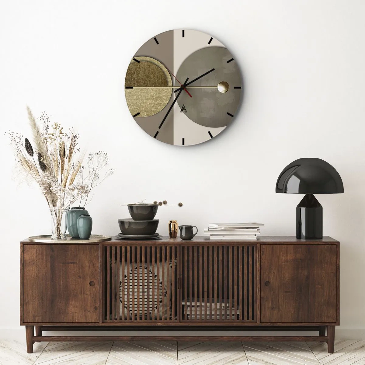 Horloge murale - Pendule murale - Équilibre parfait - 40x40 cm