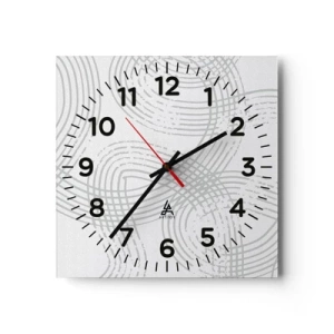 Horloge murale - Pendule murale - Il n'y a pas de chemin droit - 40x40 cm