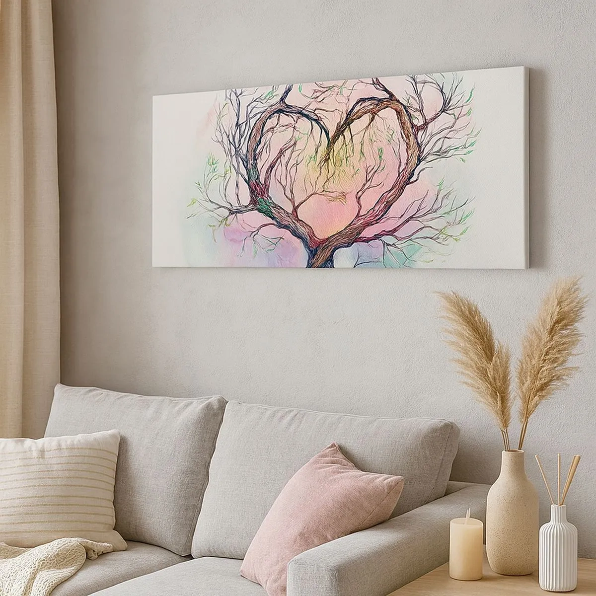 Impression sur toile - Image sur toile - Ensemble contre les tempêtes - 100x40 cm